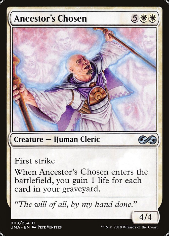 Ancestor's Chosen [Ultimate Masters] MTG Single Magic: The Gathering    | Red Claw Gaming