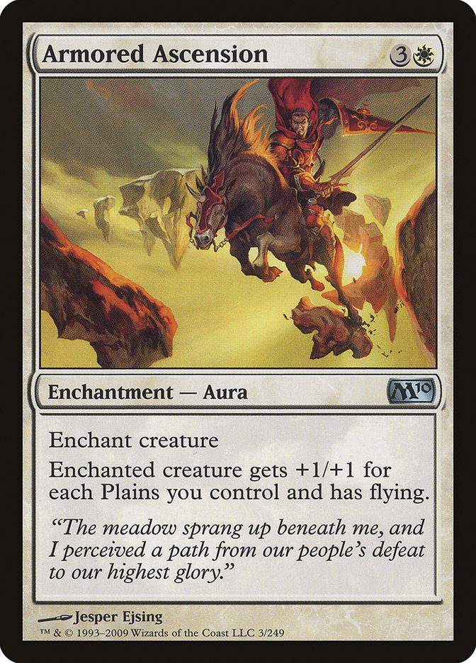 Armored Ascension [Magic 2010] MTG Single Magic: The Gathering    | Red Claw Gaming