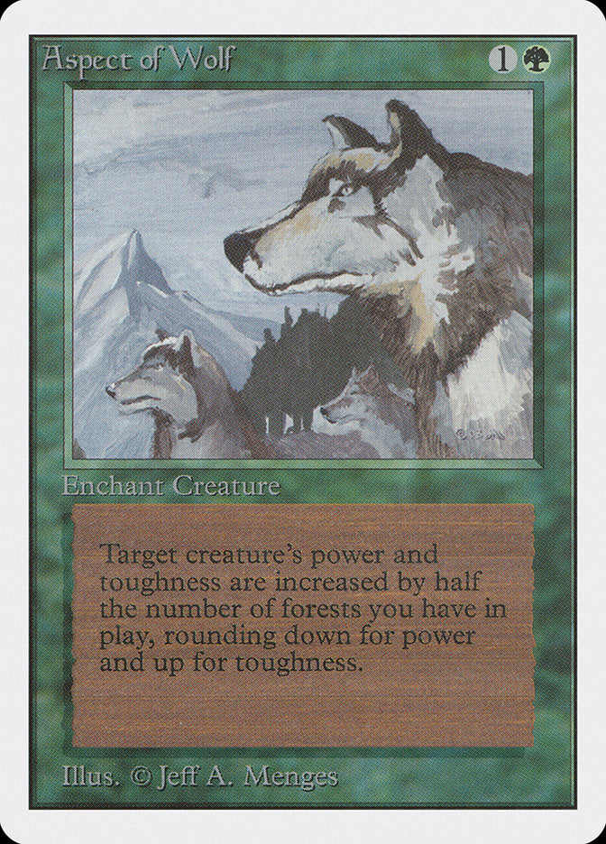 Aspect of Wolf [Unlimited Edition] MTG Single Magic: The Gathering    | Red Claw Gaming