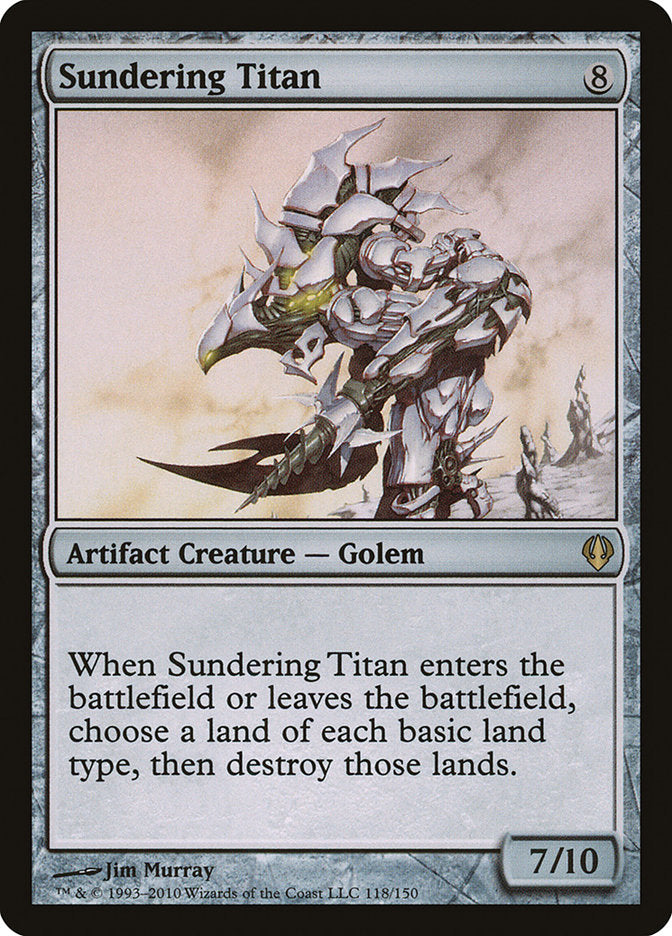 Sundering Titan [Archenemy] MTG Single Magic: The Gathering    | Red Claw Gaming