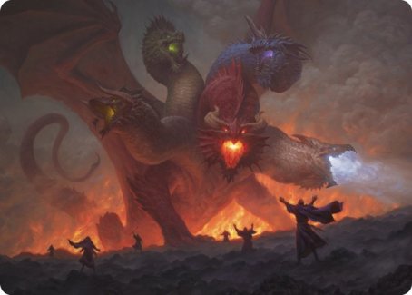 Tiamat Art Card [Dungeons & Dragons: Adventures in the Forgotten Realms Art Series] MTG Single Magic: The Gathering    | Red Claw Gaming