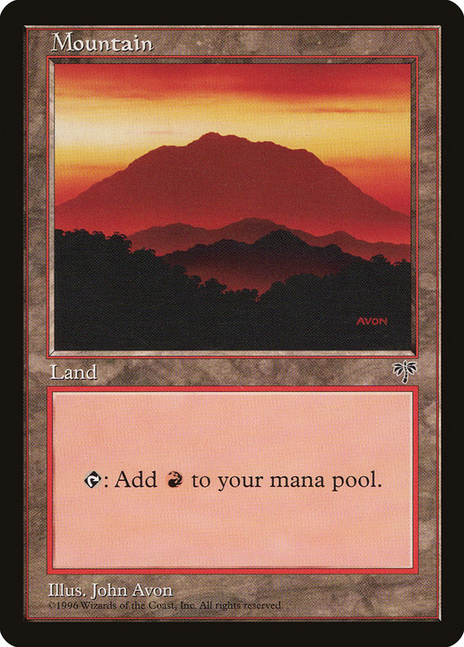 Mountain (Red Signature) [Mirage] MTG Single Magic: The Gathering    | Red Claw Gaming