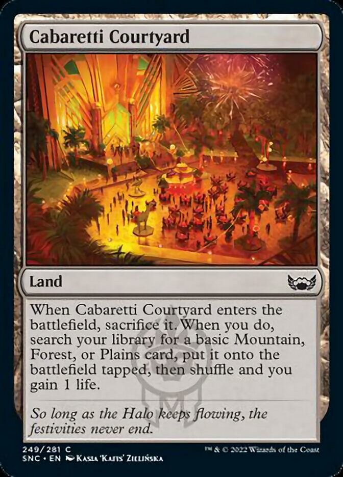 Cabaretti Courtyard [Streets of New Capenna] MTG Single Magic: The Gathering    | Red Claw Gaming