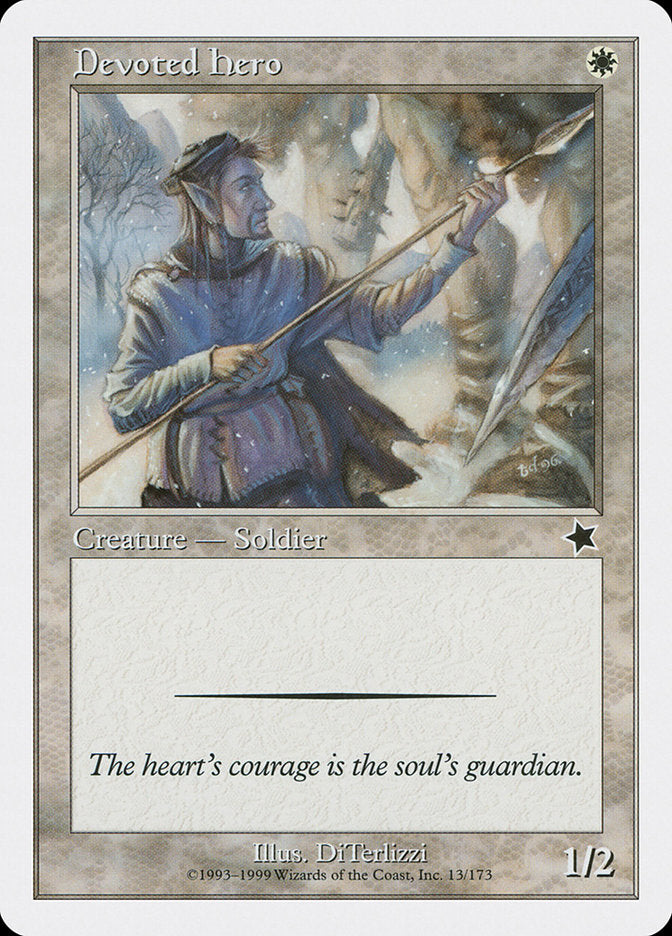 Devoted Hero [Starter 1999] MTG Single Magic: The Gathering    | Red Claw Gaming