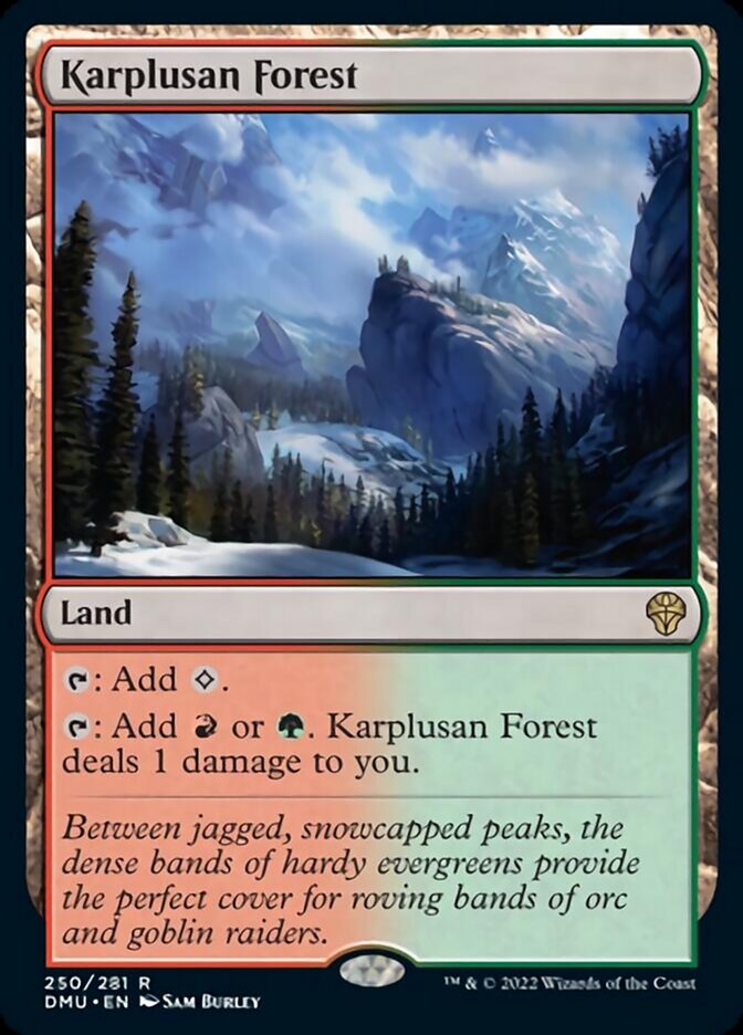 Karplusan Forest [Dominaria United] MTG Single Magic: The Gathering    | Red Claw Gaming
