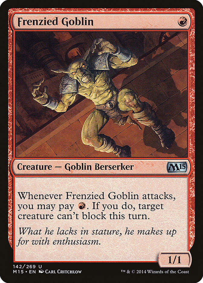 Frenzied Goblin [Magic 2015] MTG Single Magic: The Gathering    | Red Claw Gaming