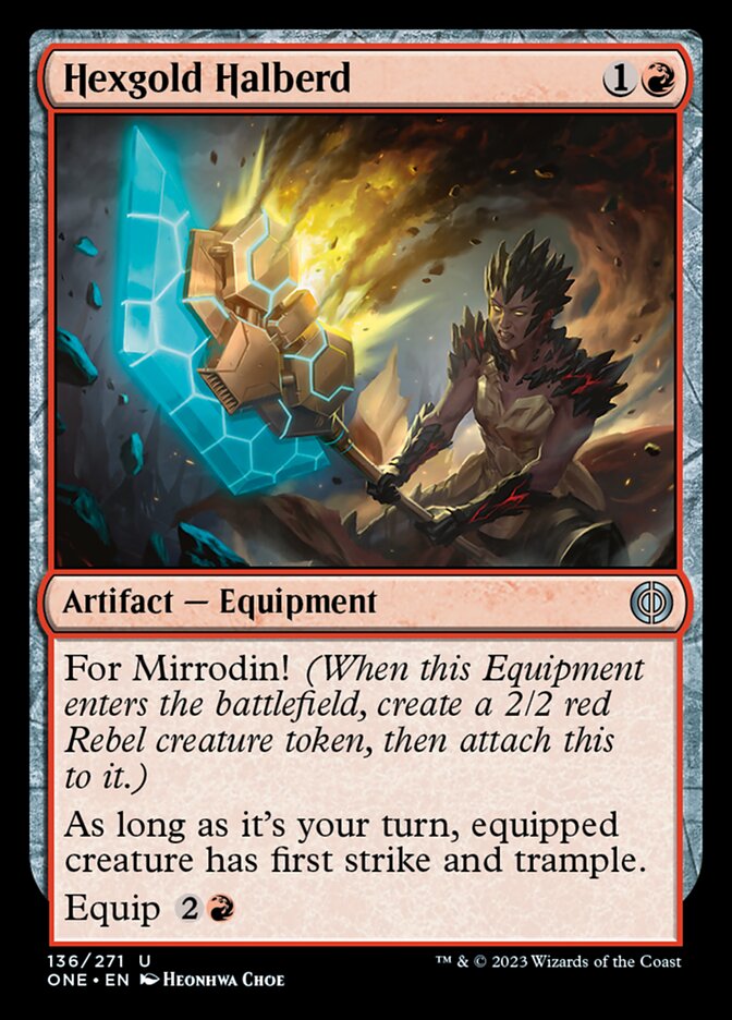Hexgold Halberd [Phyrexia: All Will Be One] MTG Single Magic: The Gathering    | Red Claw Gaming