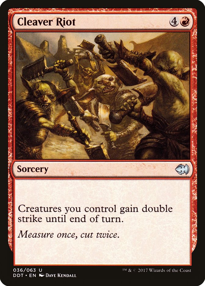 Cleaver Riot [Duel Decks: Merfolk vs. Goblins] MTG Single Magic: The Gathering    | Red Claw Gaming