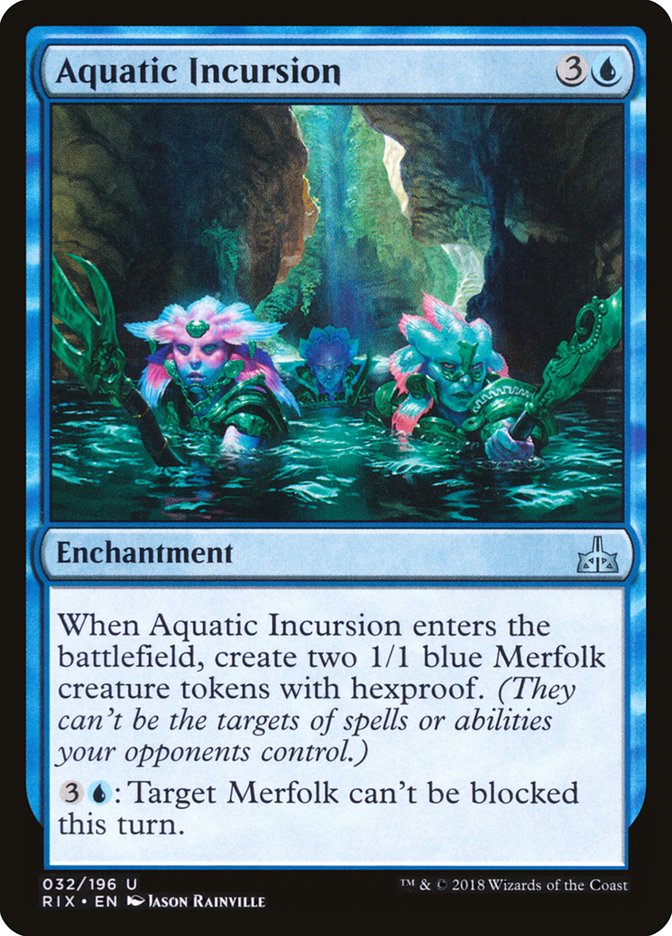 Aquatic Incursion [Rivals of Ixalan] MTG Single Magic: The Gathering    | Red Claw Gaming