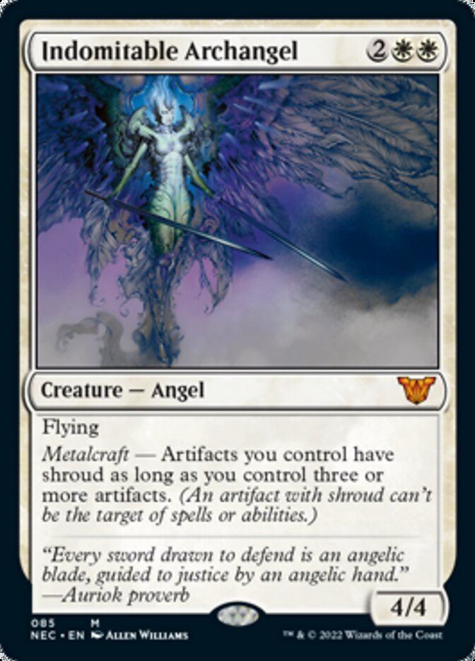 Indomitable Archangel [Kamigawa: Neon Dynasty Commander] MTG Single Magic: The Gathering    | Red Claw Gaming