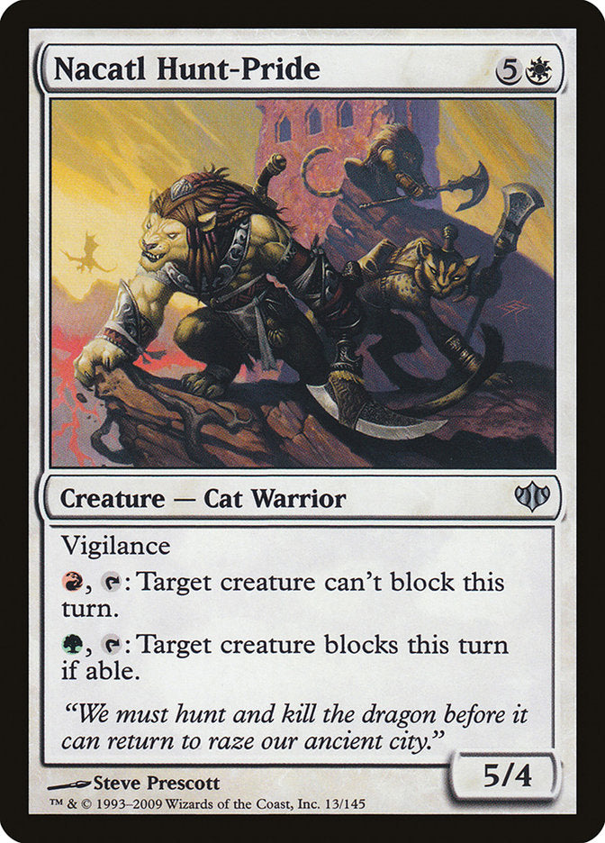 Nacatl Hunt-Pride [Conflux] MTG Single Magic: The Gathering    | Red Claw Gaming