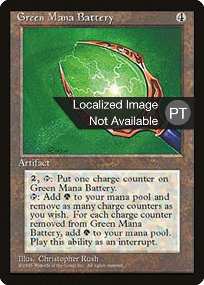 Green Mana Battery [Fourth Edition (Foreign Black Border)] MTG Single Magic: The Gathering    | Red Claw Gaming