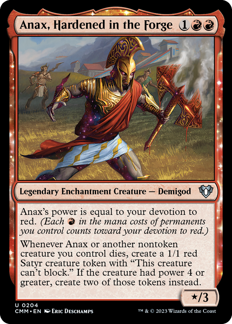Anax, Hardened in the Forge [Commander Masters] MTG Single Magic: The Gathering    | Red Claw Gaming