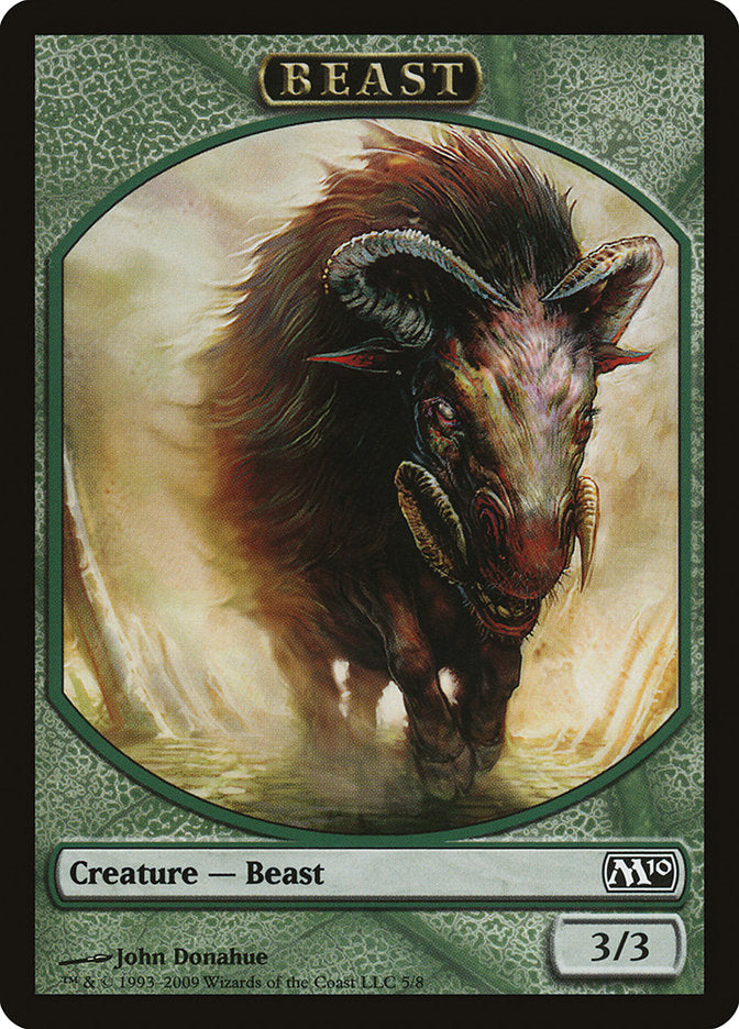 Beast Token [Magic 2010 Tokens] MTG Single Magic: The Gathering    | Red Claw Gaming