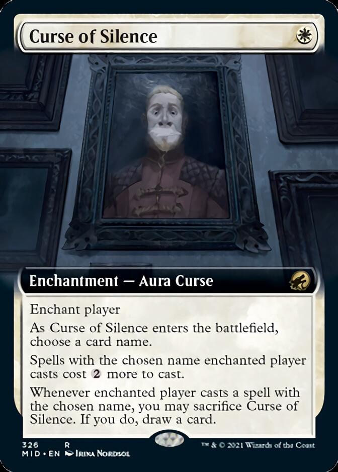 Curse of Silence (Extended Art) [Innistrad: Midnight Hunt] MTG Single Magic: The Gathering    | Red Claw Gaming