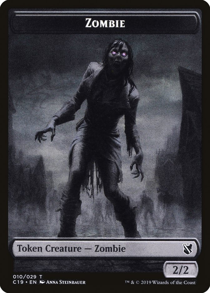 Zombie Token (010/029) [Commander 2019 Tokens] MTG Single Magic: The Gathering    | Red Claw Gaming
