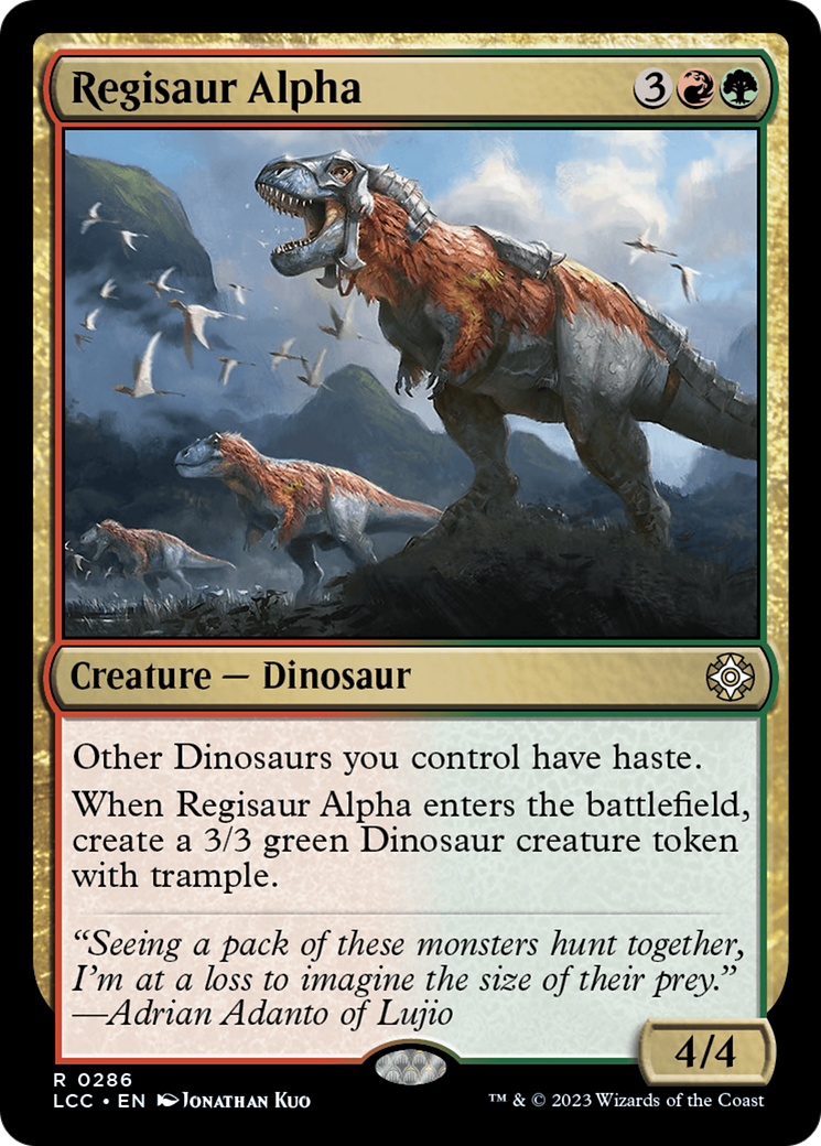 Regisaur Alpha [The Lost Caverns of Ixalan Commander] MTG Single Magic: The Gathering    | Red Claw Gaming