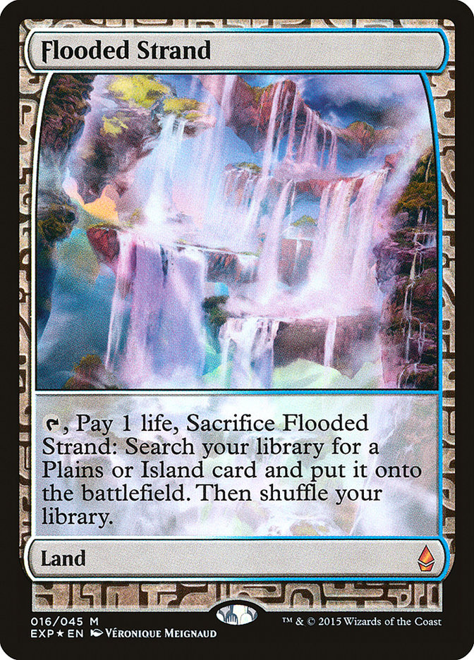 Flooded Strand [Zendikar Expeditions] MTG Single Magic: The Gathering    | Red Claw Gaming