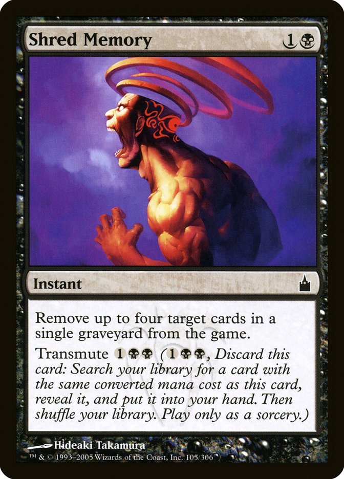 Shred Memory [Ravnica: City of Guilds] MTG Single Magic: The Gathering    | Red Claw Gaming