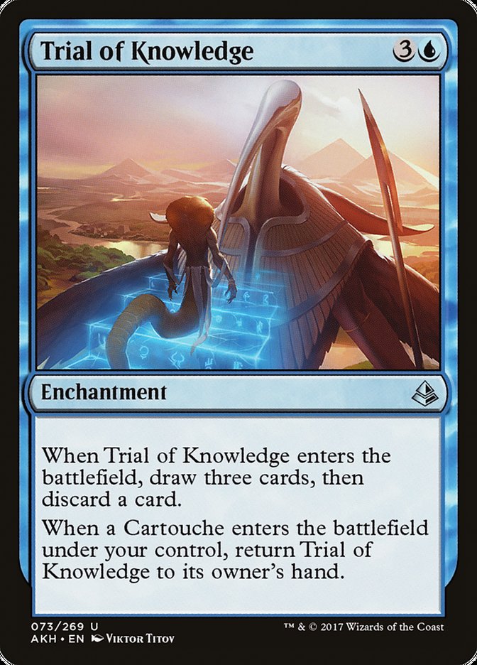 Trial of Knowledge [Amonkhet] MTG Single Magic: The Gathering    | Red Claw Gaming