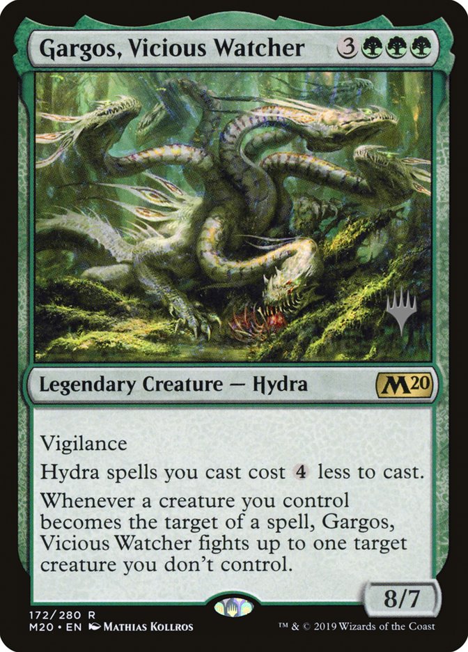 Gargos, Vicious Watcher (Promo Pack) [Core Set 2020 Promos] MTG Single Magic: The Gathering    | Red Claw Gaming