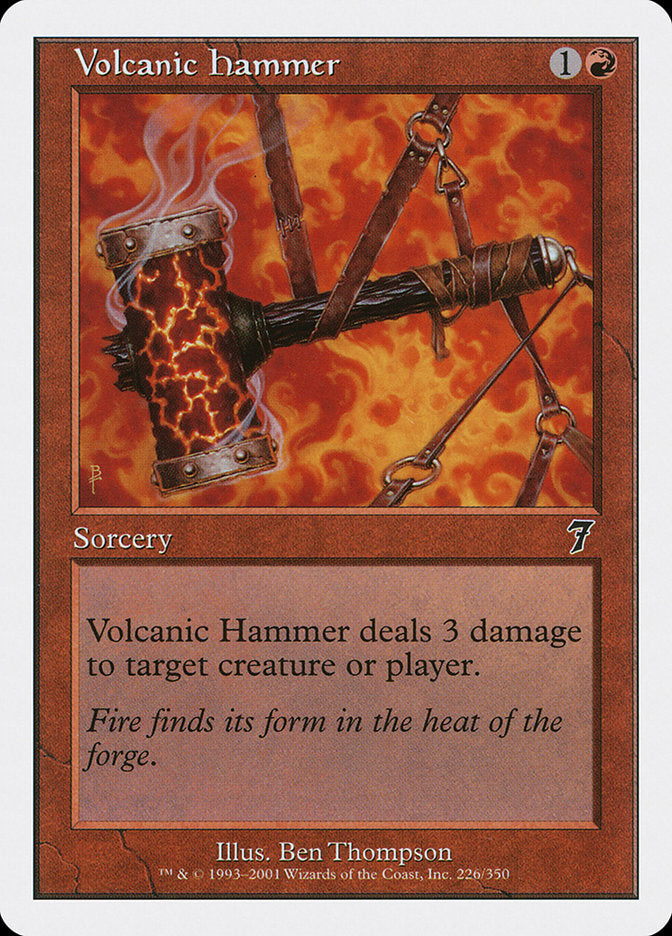Volcanic Hammer [Seventh Edition] MTG Single Magic: The Gathering    | Red Claw Gaming