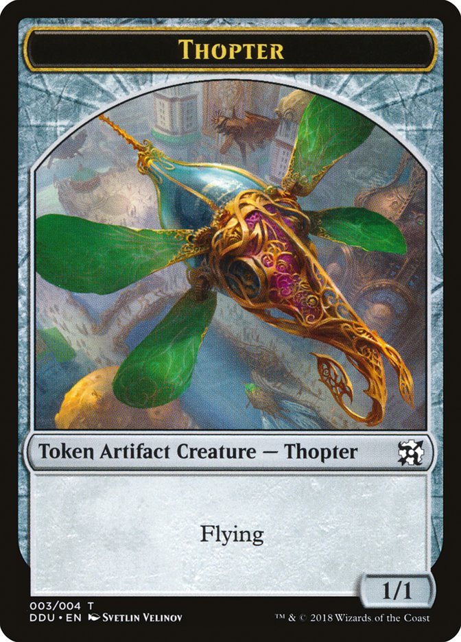 Thopter Token (003/004) [Duel Decks: Elves vs. Inventors Tokens] MTG Single Magic: The Gathering    | Red Claw Gaming
