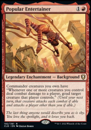 Popular Entertainer [Commander Legends: Battle for Baldur's Gate] MTG Single Magic: The Gathering    | Red Claw Gaming
