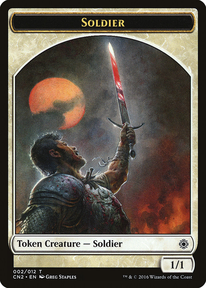 Soldier Token (002/012) [Conspiracy: Take the Crown Tokens] MTG Single Magic: The Gathering    | Red Claw Gaming