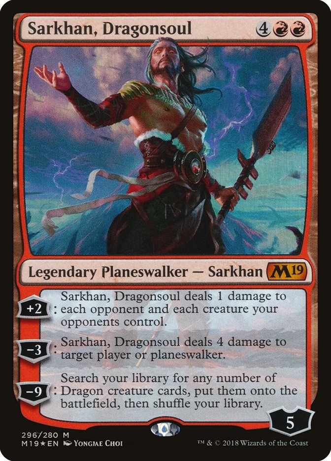 Sarkhan, Dragonsoul [Core Set 2019] MTG Single Magic: The Gathering    | Red Claw Gaming