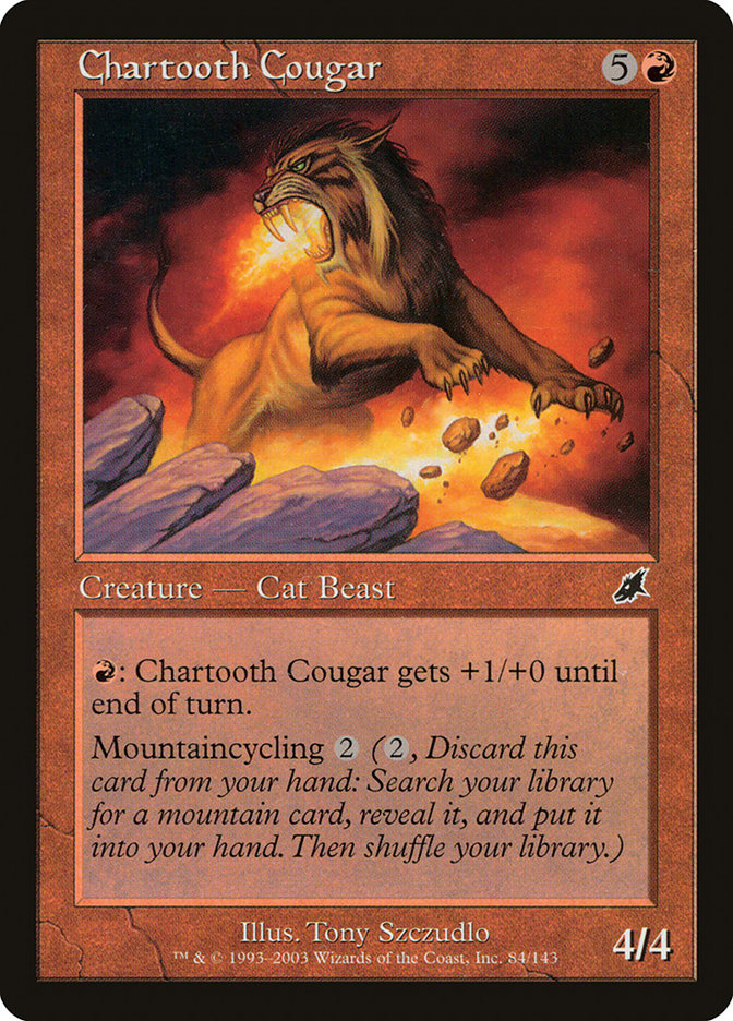 Chartooth Cougar [Scourge] MTG Single Magic: The Gathering    | Red Claw Gaming