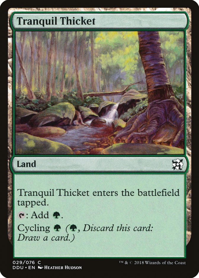 Tranquil Thicket [Duel Decks: Elves vs. Inventors] MTG Single Magic: The Gathering    | Red Claw Gaming