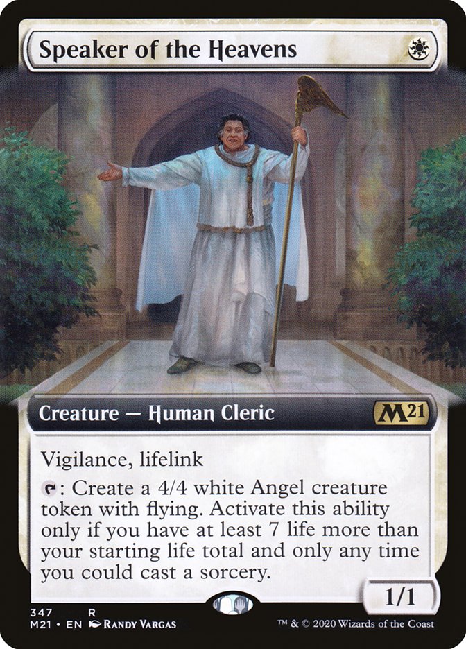 Speaker of the Heavens (Extended Art) [Core Set 2021] MTG Single Magic: The Gathering    | Red Claw Gaming