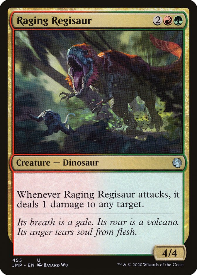 Raging Regisaur [Jumpstart] MTG Single Magic: The Gathering    | Red Claw Gaming