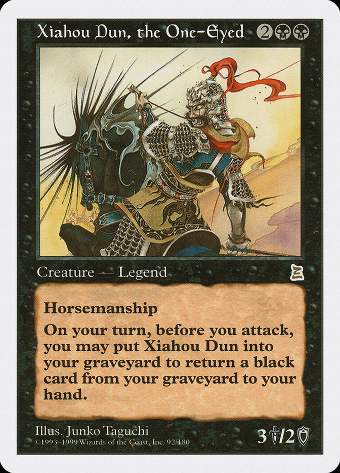 Xiahou Dun, the One-Eyed [Portal Three Kingdoms] MTG Single Magic: The Gathering    | Red Claw Gaming