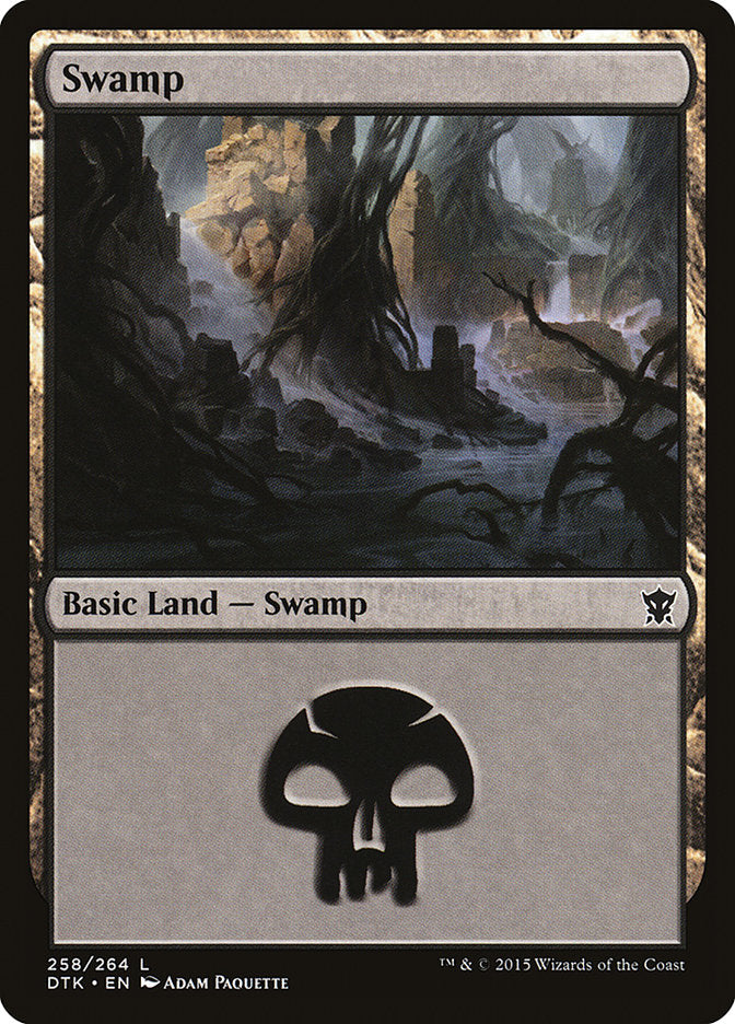 Swamp (258) [Dragons of Tarkir] MTG Single Magic: The Gathering    | Red Claw Gaming