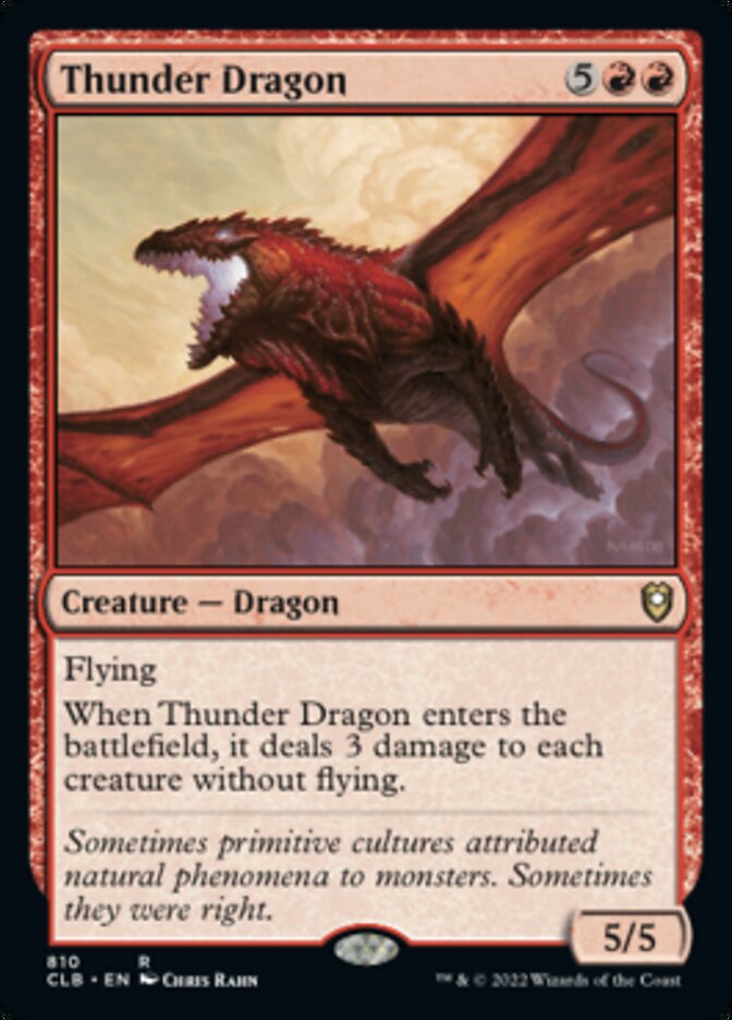 Thunder Dragon [Commander Legends: Battle for Baldur's Gate] MTG Single Magic: The Gathering    | Red Claw Gaming