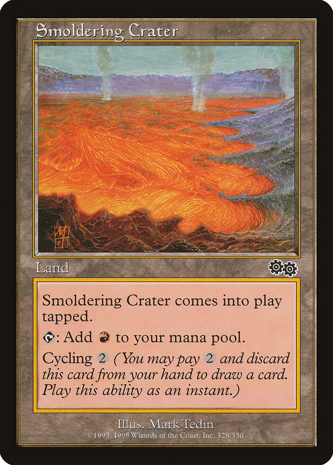 Smoldering Crater [Urza's Saga] MTG Single Magic: The Gathering    | Red Claw Gaming