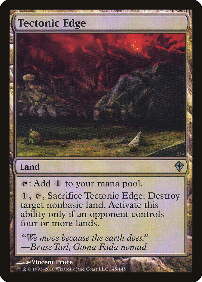 Tectonic Edge [Worldwake] MTG Single Magic: The Gathering    | Red Claw Gaming