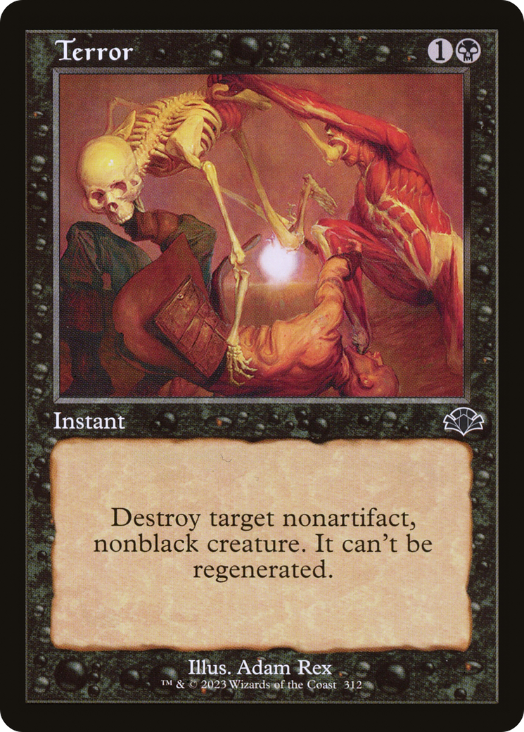 Terror (Retro) [Dominaria Remastered] MTG Single Magic: The Gathering    | Red Claw Gaming