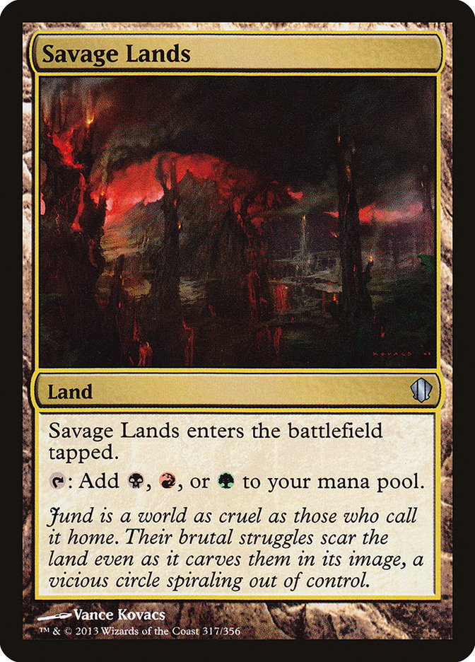 Savage Lands [Commander 2013] MTG Single Magic: The Gathering    | Red Claw Gaming