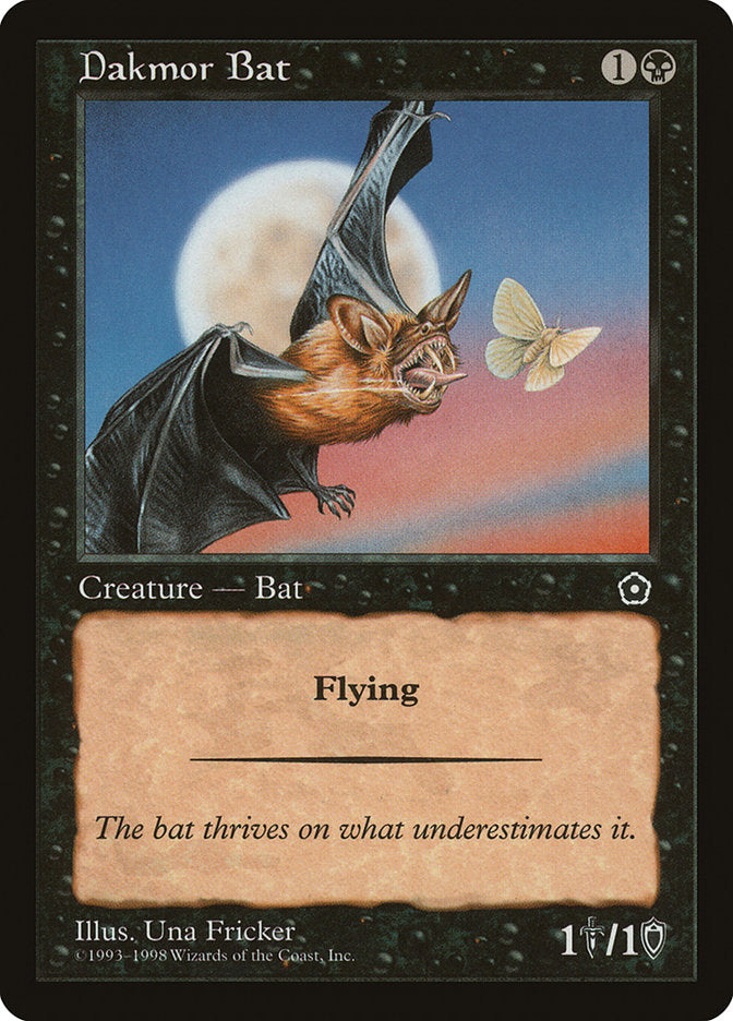 Dakmor Bat [Portal Second Age] MTG Single Magic: The Gathering    | Red Claw Gaming
