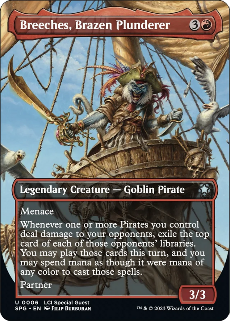 Breeches, Brazen Plunderer (Borderless) [The Lost Caverns of Ixalan Special Guests] MTG Single Magic: The Gathering    | Red Claw Gaming