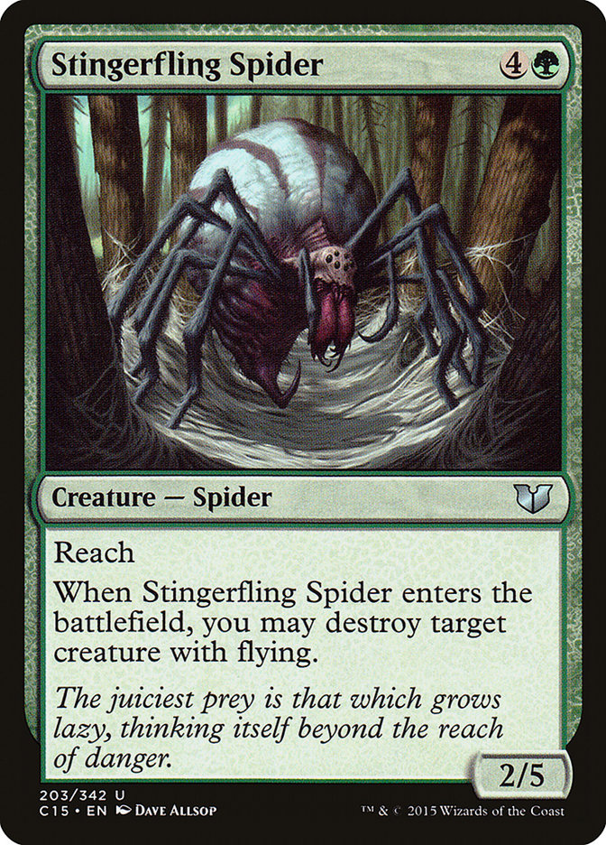 Stingerfling Spider [Commander 2015] MTG Single Magic: The Gathering    | Red Claw Gaming