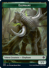 Elephant // Thopter Double-Sided Token [Starter Commander Decks] MTG Single Magic: The Gathering    | Red Claw Gaming