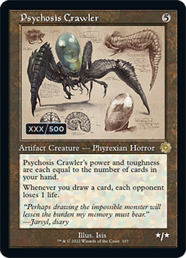 Psychosis Crawler (Retro Schematic) (Serialized) [The Brothers' War Retro Artifacts] MTG Single Magic: The Gathering    | Red Claw Gaming
