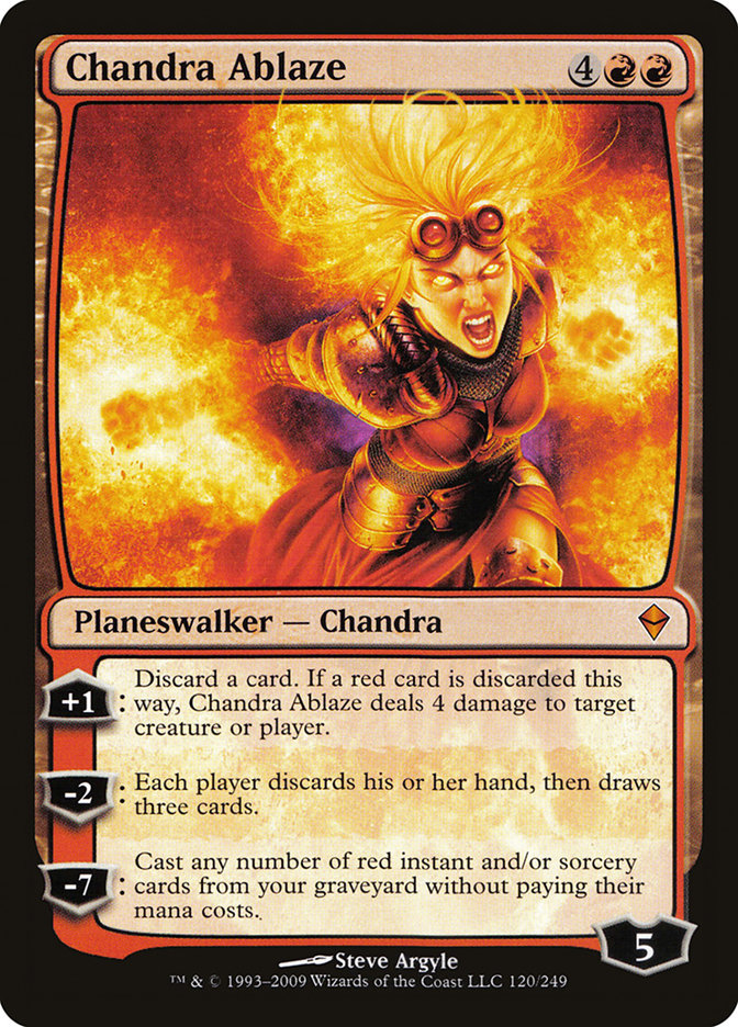 Chandra Ablaze [Zendikar] MTG Single Magic: The Gathering    | Red Claw Gaming