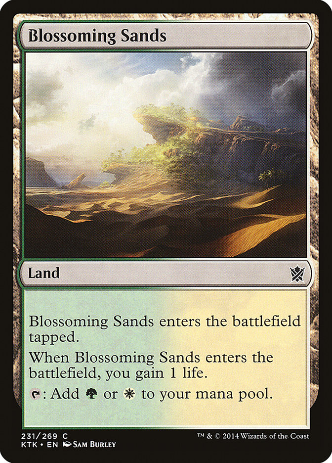 Blossoming Sands [Khans of Tarkir] MTG Single Magic: The Gathering    | Red Claw Gaming