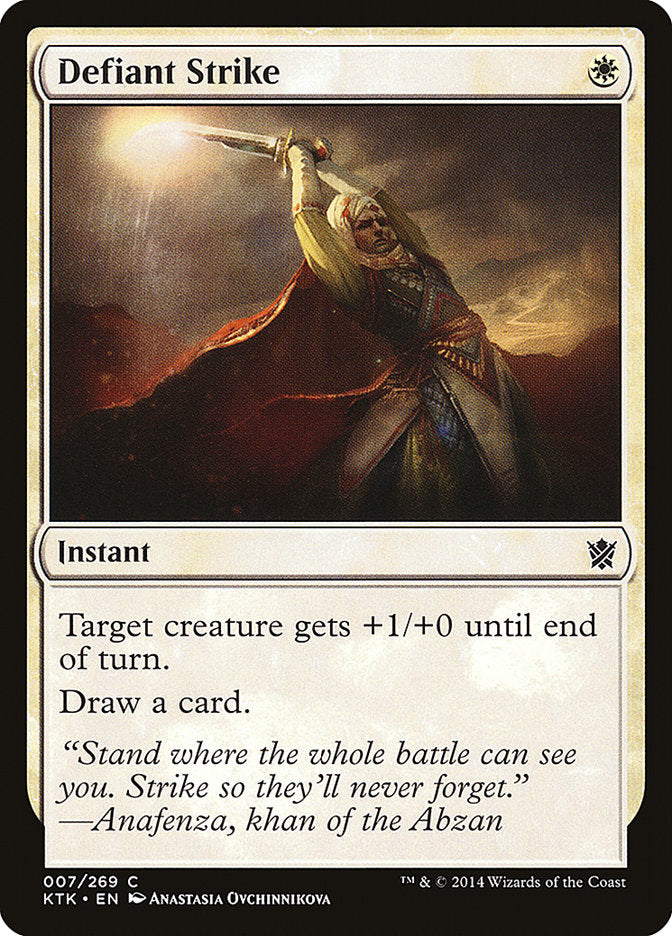 Defiant Strike [Khans of Tarkir] MTG Single Magic: The Gathering    | Red Claw Gaming