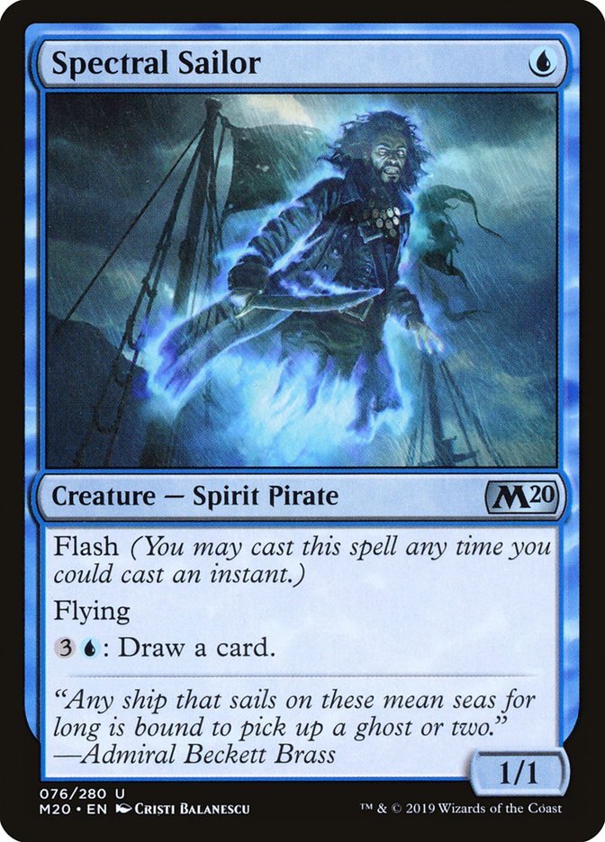 Spectral Sailor [Core Set 2020] MTG Single Magic: The Gathering    | Red Claw Gaming